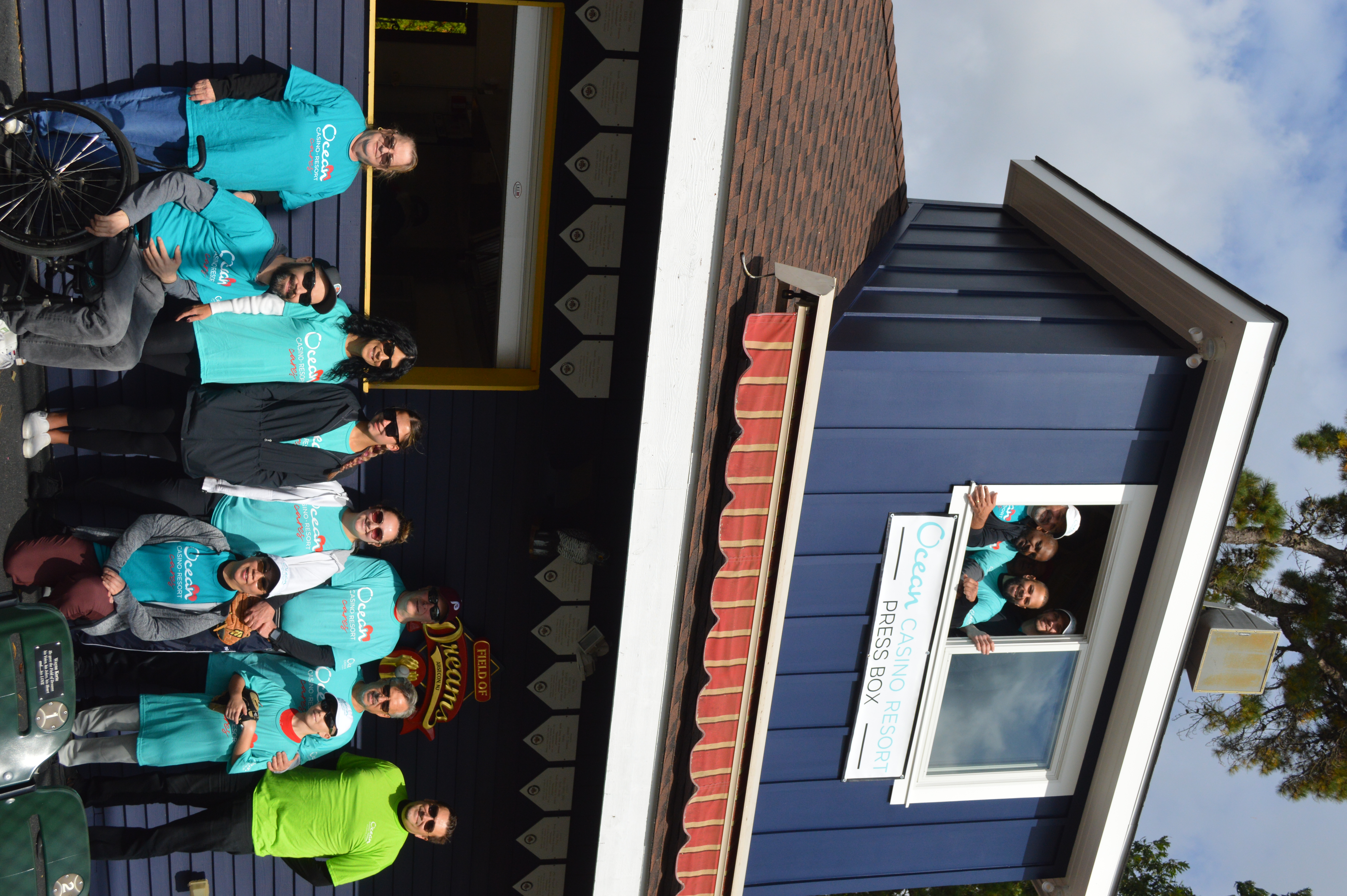 Ocean Casino Resort and Field of Dreams Press Box