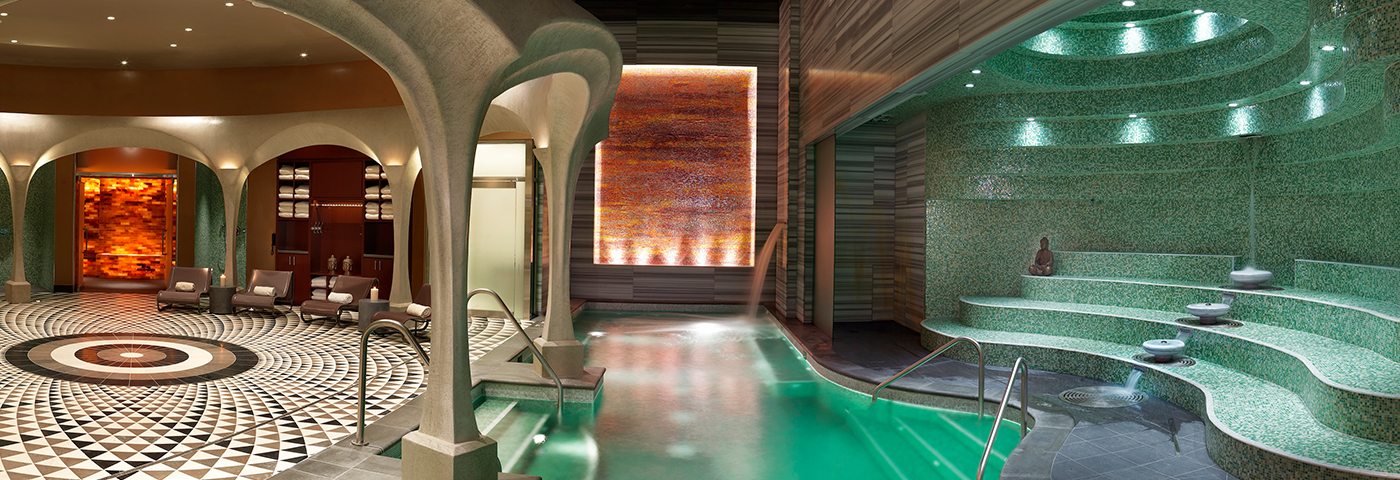 Exhale Spa + Bathhouse with pool and atrium