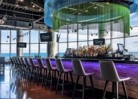 Bar with oceanfront views at Ocean Casino Resort, perfect for enjoying drinks while watching pro football games.