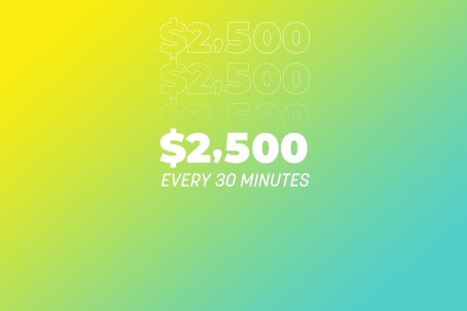 2500 every 30 minutes sweepstakes ocean casino resort