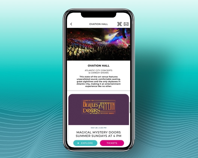 Mobile App Discover Shows & Nightlife 